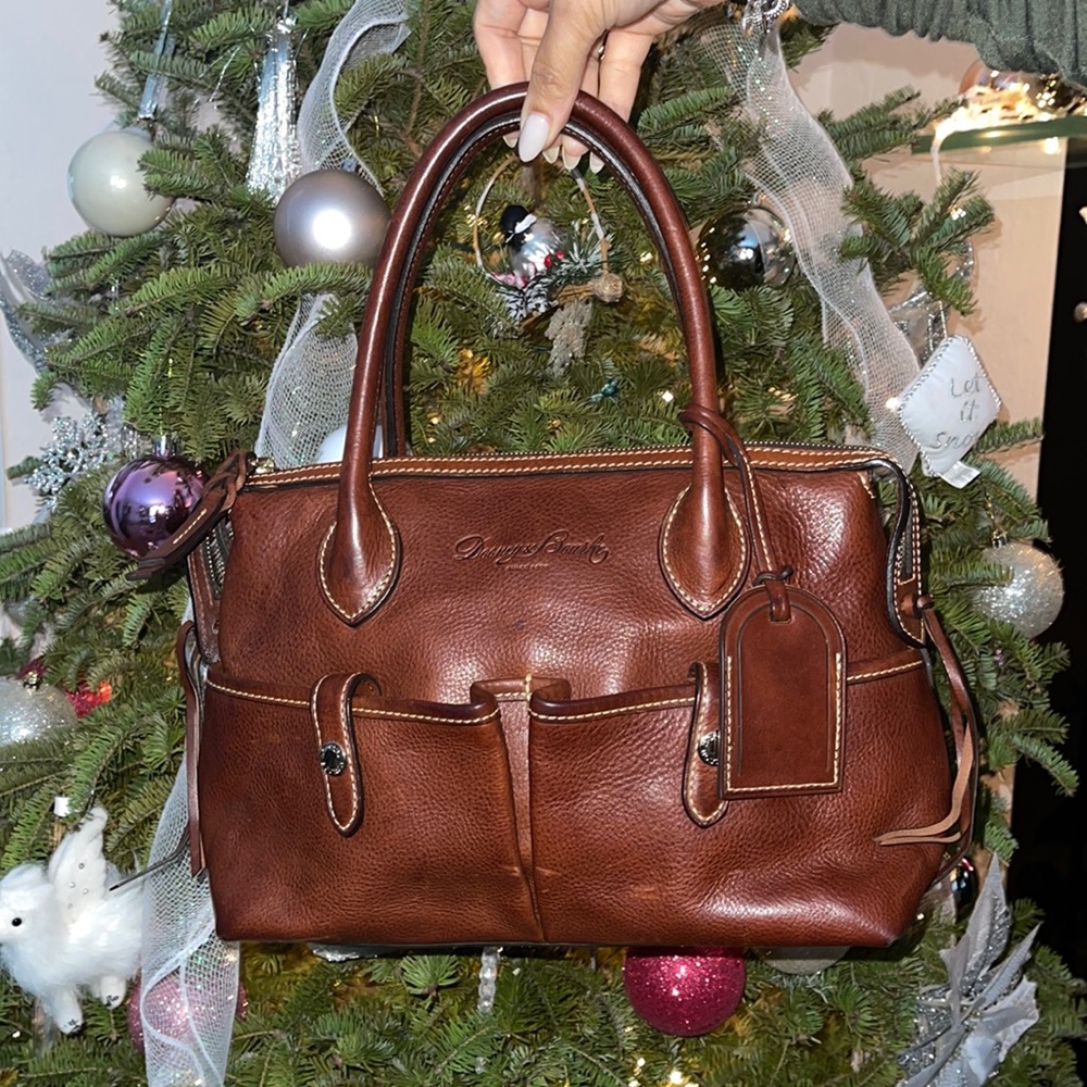Dooney & Bourke chestnut hand bag.